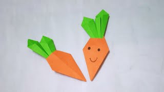 Origami wortel ini mudah di buat  | kreatifitas tema sayur dan buah| kreatifitas Paud, TK dan SD