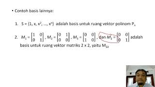 Algeo 15: General Vector Spaces (Part 2: Basis, dimension, change of basis)