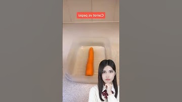 Carrot vs coco cola #experiment #science #fyp #lifehack #shorts