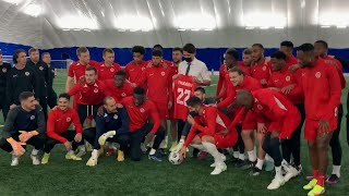 Trudeau meets with Canadian men’s national soccer team