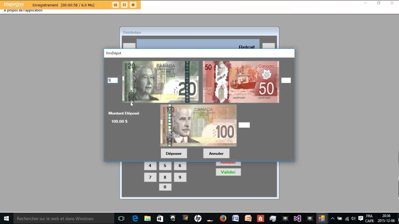 Simulateur de Guichet Automatique