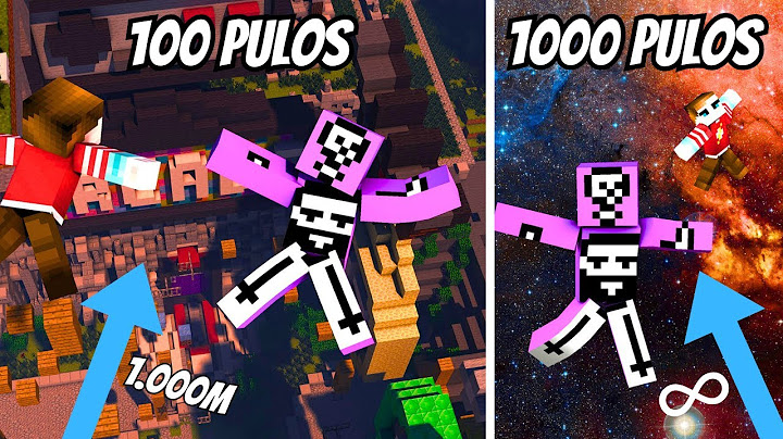 minecraft mas a cada PULO pulamos mais ALTO