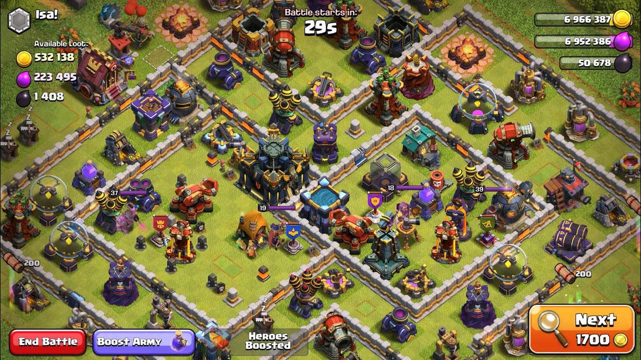 Destroying in clash of clans