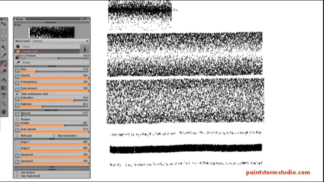 Paintstorm Studio "Scatter" overview YouTube
