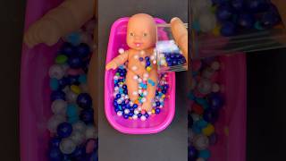 Minutes Satisfying Video | Mixing Funny Candy ASMR &amp; Make Up in 3 Bathtubs with Magic M&amp;M's Slime
