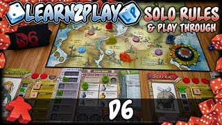 Learn To Play Solo Rules And Play Through For D6