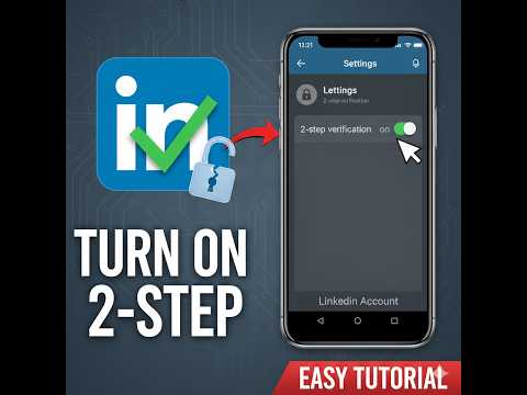 How to Turn On 2 Step Verification On your LinkedIn Account (Authenticator App)