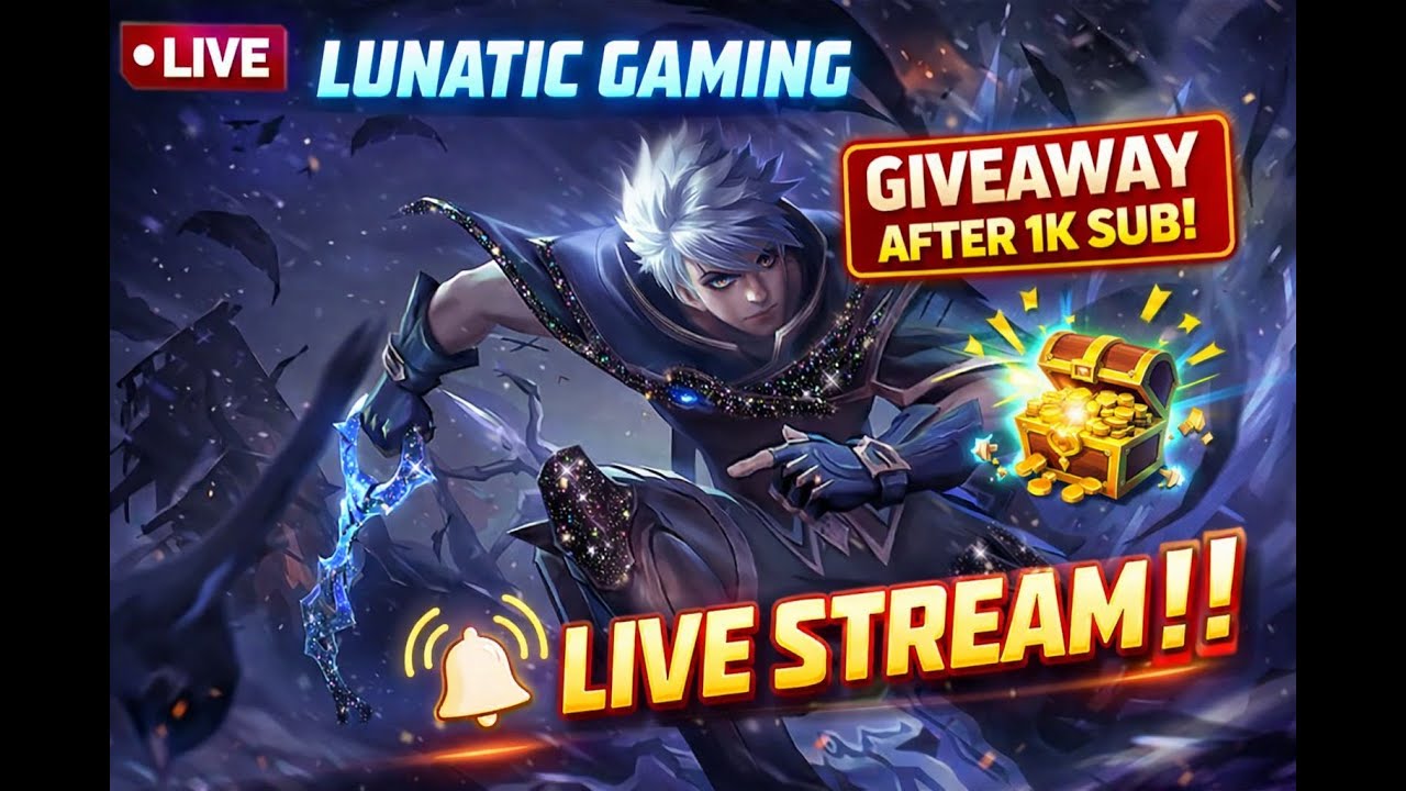 🔥 MLBB RANK PUSH LIVE! Lunatic Gaming Grinding Mythic Glory NOW! | Mobile Legends Live Stream 🔥