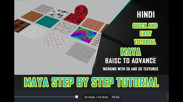 maya shading tutorial | class 2 Working with 2d and 3d Textures