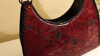 Tooled Leather Purse | Hobo Hand Tooled Handbag | #Pensacola