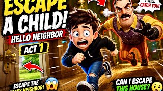 ESCAPE THE SCARY NEIGHBOR! 😱 | Hello Neighbor Act 1 screenshot 2