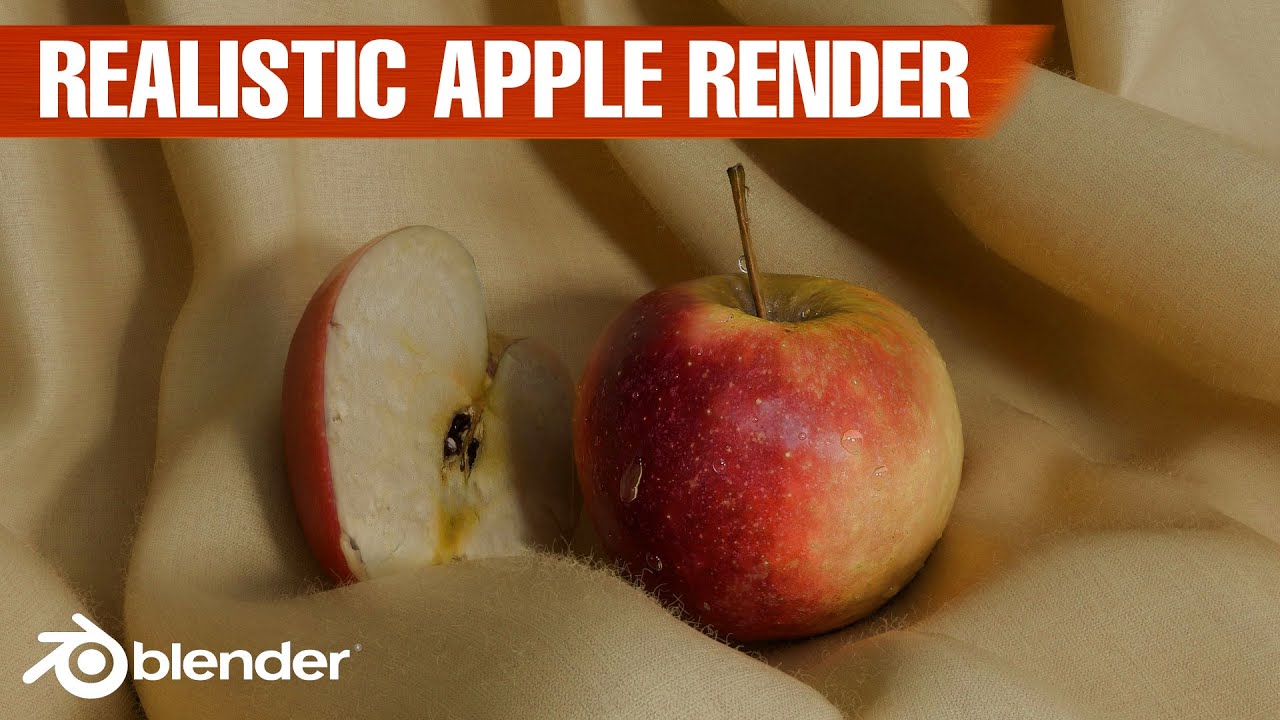 Photorealistic Apple on Fabric in Blender (Cycles Render) - YouTube