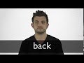 How to pronounce BACK in British English