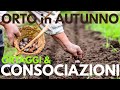 Consociazioni e ortaggi nell orto autunnale