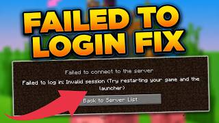 How To Fix Minecraft Failed To Login Invalid Session Error (2026) | Restart Your Game Fix Profile