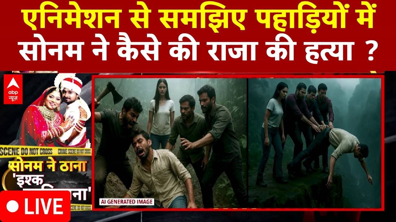 Raja Raghuvanshi Murder Case: एनिमेशन से समझिए कैसे सोनम ने राजा को अंजाम तक पहुंचा दिया ?