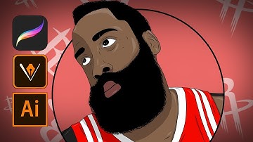How To Cartoon Yourself Step by Step! (James Harden) 🏀
