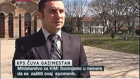 Kosovska policija čuva Gazimestan