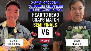 (Vertical View) 2024 Youtube Craps Shooter of the Year Tournament: Gmoney vs Alan G (Golden Arm)