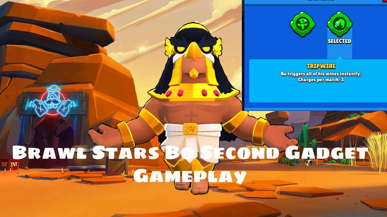 Brawl Stars Bo Second Gadget Gameplay - YouTube