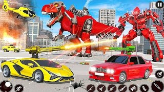 US Police Car Robot Transform Drone Wars Games 20232 | AndroidiOS Gameplay screenshot 5