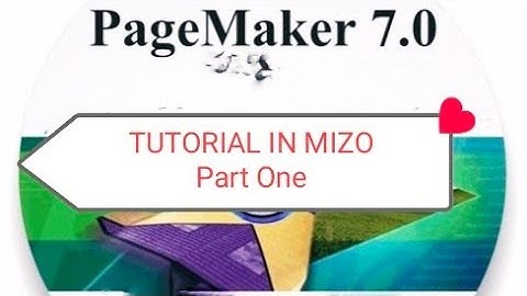 Adobe PageMaker Tutorial#1
