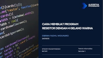 Tugas 9 Menghitung Nilai Resistor Dengan 4 Gelang Warna
