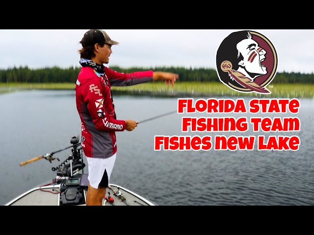 Florida State Bass Fishing Team Fishes NEW Lake! 