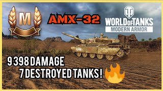 AMX-32- The Wiesel Destroyer! Ace Tanker [M] WoT Console PS5 #amx32 #worldoftanksconsolemodernarmor