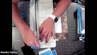 Creative Memories' Boot Prints border punch in action!