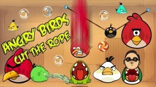 Angry Birds Cut The Rope Mashup Animated Parody Starring Psy싸이