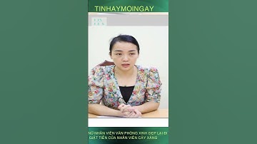 Ngỡ ngàng nữ nhân viên văn phòng xinh đẹp cướp giật tiền của nhân viên cây xăng#shorts