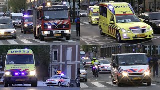 Dutch emergency vehicles with lights and sirens [Code 3]