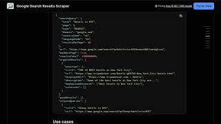 Google Search Results Scraper — Apify Actor Walkthrough