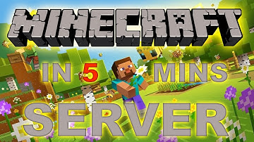 Minecraft Server in 5 MINUTES (Tutorial)