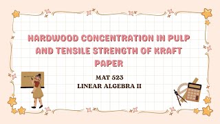 MAT523 LINEAR ALGEBRA II | GROUP PROJECT 