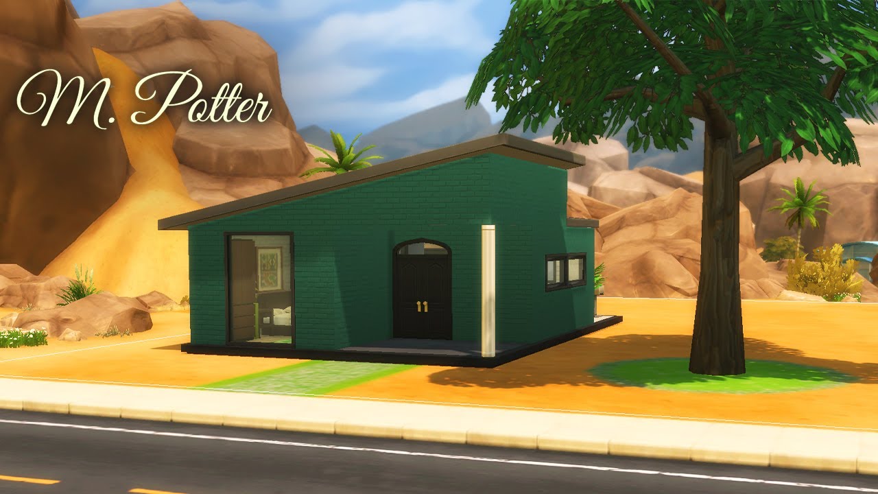 Modern Starter Home in The Sims 4 (No CC) // Speed build