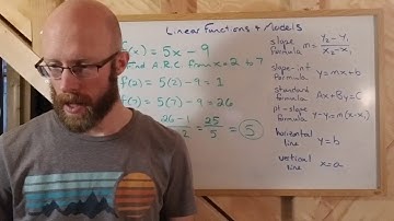 Pre-Calc 3.1 Linear Functions