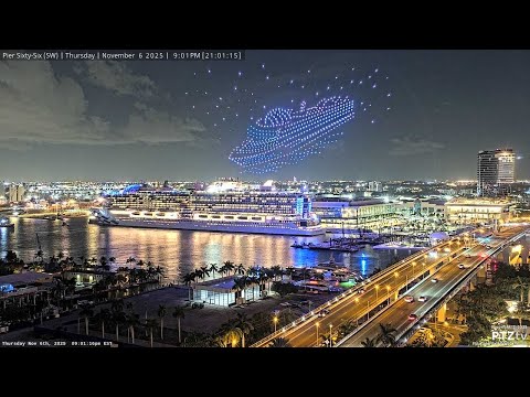 Drone Show - STAR PRINCESS Naming Ceremony - Port Everglades 11/6/2025