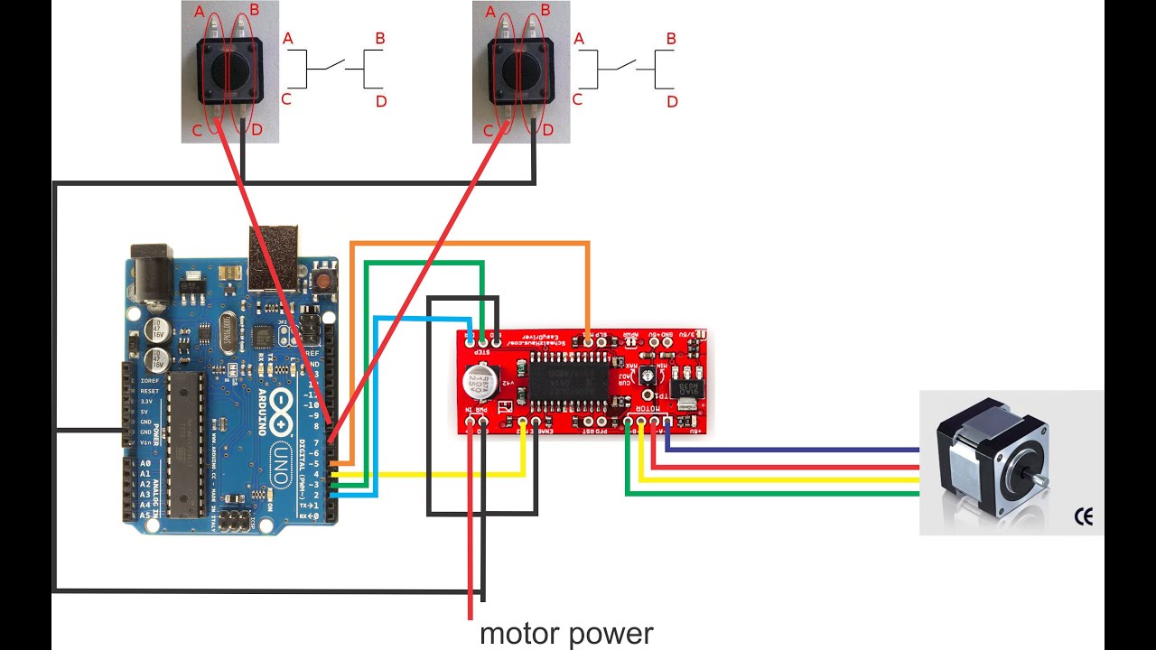 Easy Driver Stepper Motor Arduino Code Tutorial