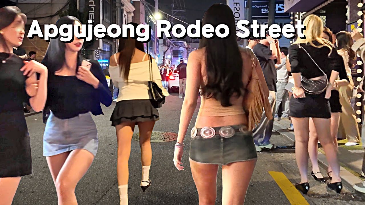 [4K SEOUL KOREA]🔥🔥점점 핫해지는 불금 새벽 압구정클럽거리  압구정로데오🔥🔥/Apgujeong#SEOUL/KOREA/City Stroll