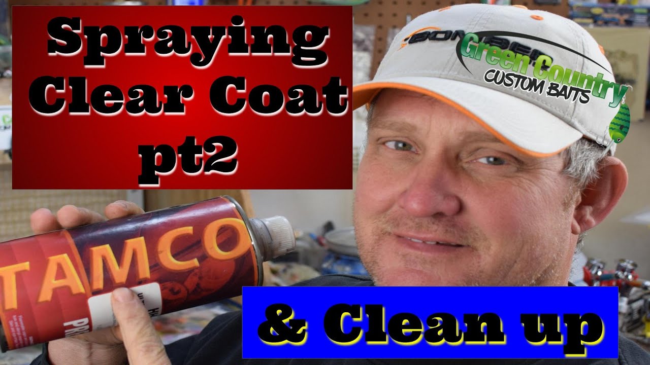 Painting Crankbaits Tamco clear coat spray and clean up YouTube