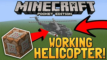 Working Helicopter with Command Blocks in MCPE - Command Block Creation | Minecraft Pocket Edition