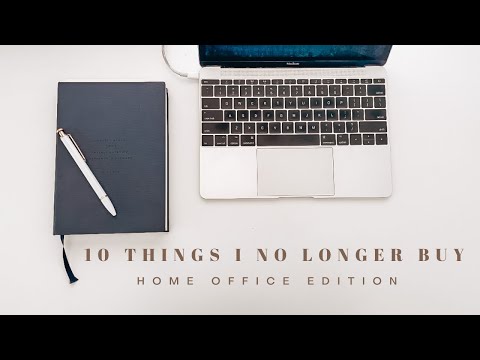 10 Things I No Longer Buy | Minimal Work from Home Office | Minimalist Home