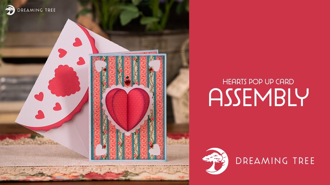 Download Svg File Hearts Pop Up Card Assembly Tutorial Youtube