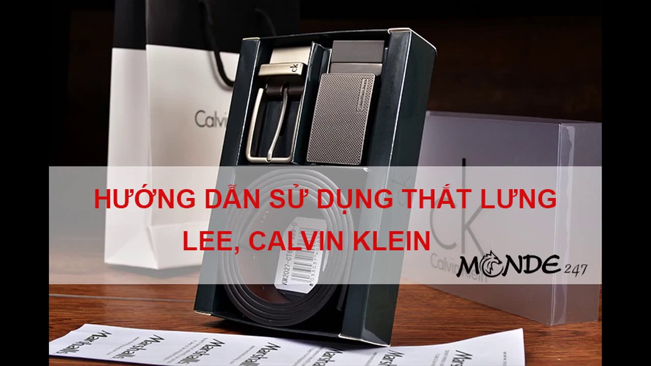 Hướng Dẫn Tháo Lắp Thắt Lưng Lee, Calvin Klein