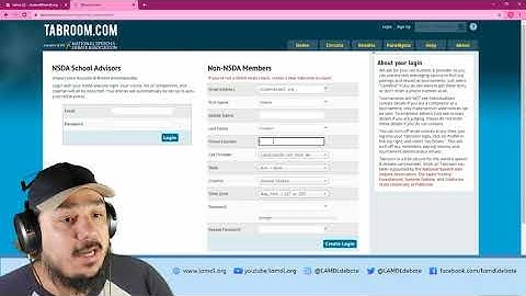 Creating a Student Tabroom.com Account