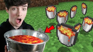Minecraft But I Eat The Items in Real Life...