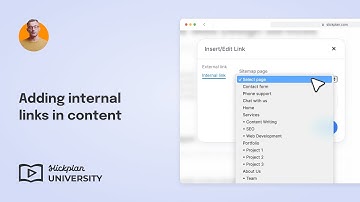 Adding internal links in content
