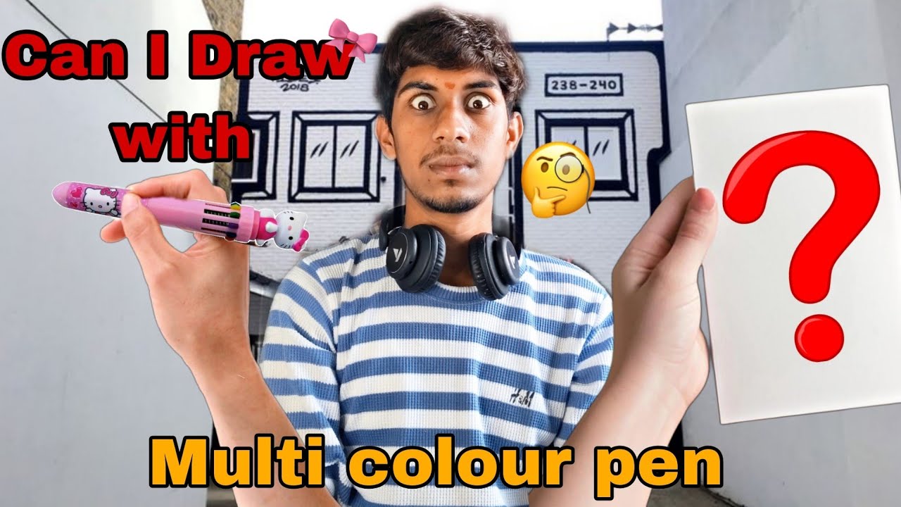 Can I Draw with a Multi Colour Pen? 🎨😲 | Viral Art Experiment